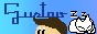 A guy in Blue with a gradient in the background with text saying Gus